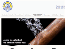 Tablet Screenshot of masterplumbersact.asn.au